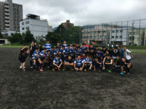 札幌南と合同練習（小樽潮陵高校ラグビー部）