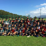 潮陵、桜陽、富良野、羽幌、合同練習（小樽潮陵高校ラグビー部）