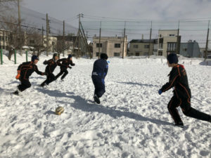 三校合同練習（小樽潮陵高校ラグビー部）